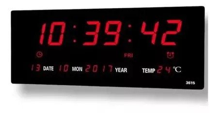 Relogio De Parede Digital Led Grande LeLong Modelo LE-2111 - Imagem 3
